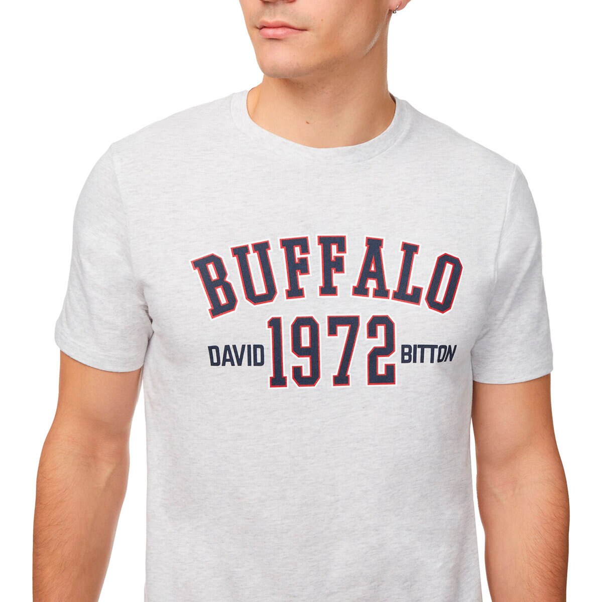 Buffalo David Bitton Playera para Caballero Blanco