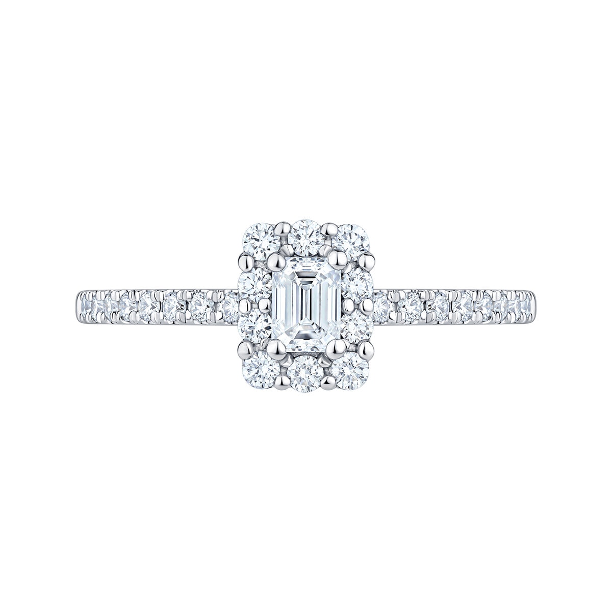 Anillo Nupcial de Diamantes 0.50ctw, Oro Blanco 14K