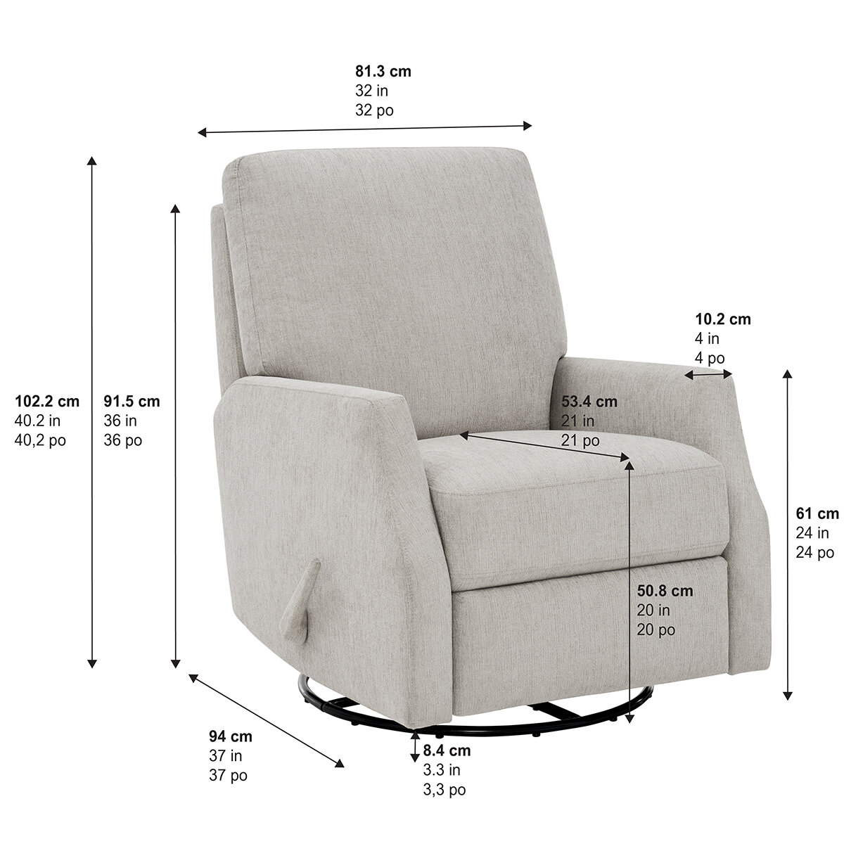 Thomasville, Sillón Reclinable de Tela