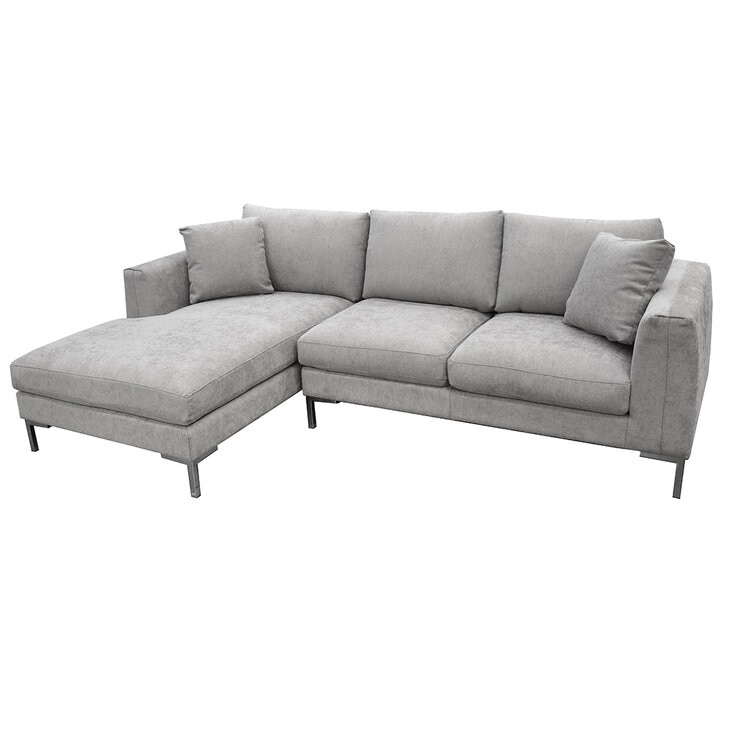 Muebles Liz, Parma, Sala Modular de 2 Piezas, Gris