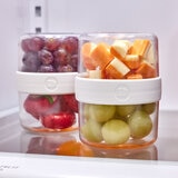 IDesign Juego de 4 Contenedores Apilables para Botanas