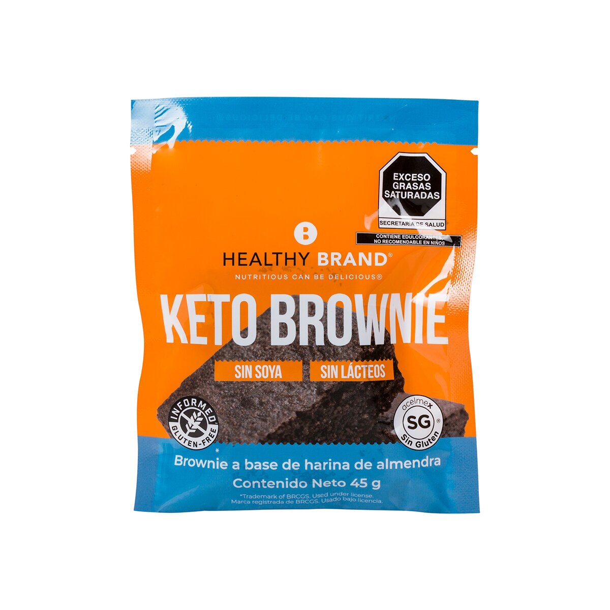 Healthy Brand Brownies de Chocolate Keto 6 pzas de 45 g Costco M...