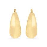 Arracadas 'V', Oro Amarillo 14K