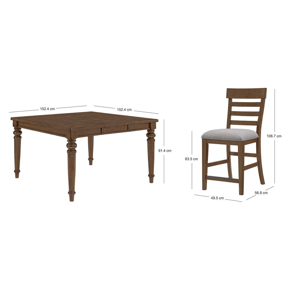 Foremost Home, Concord, Juego de Comedor 9 piezas Foremost Home, Concord, Juego de Comedor 9 piezas