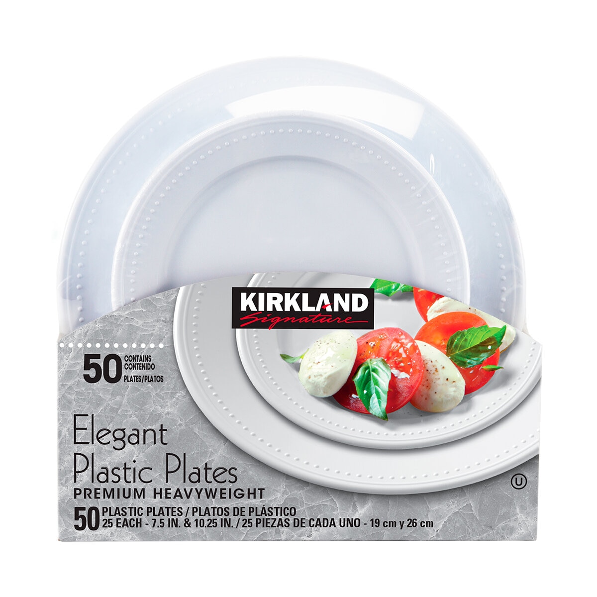 Kirkland Signature Elegantes Platos de Plástico Premium 5