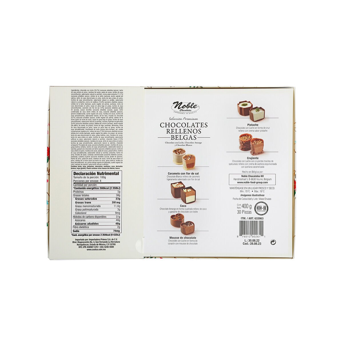 Noble Surtido de Chocolate Belgas 400 g