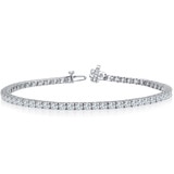 5.0ctw, Pulsera tenis de Diamantes, 20.32cm, Oro Blanco 18K