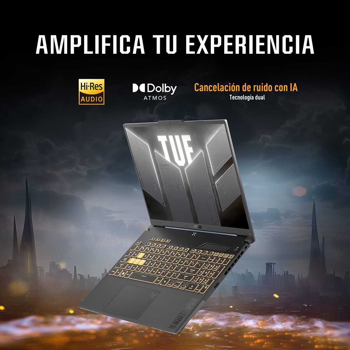 ASUS TUF Gaming F16 Laptop 16" Full HD+ Intel Core 5-210H 16GB 512GB SSD + Mochila + Mouse ASUS TUF Gaming F16 Laptop 16" Full HD+ Intel Core 5-210H 16GB 512GB SSD + Mochila + Mouse
