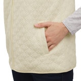 Land's End Chaleco para Dama Crema Extra Grande