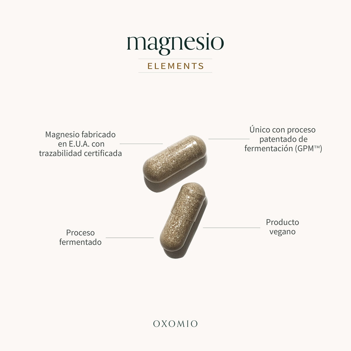 Oxomio Magnesio Fermentado 120 Cápsulas