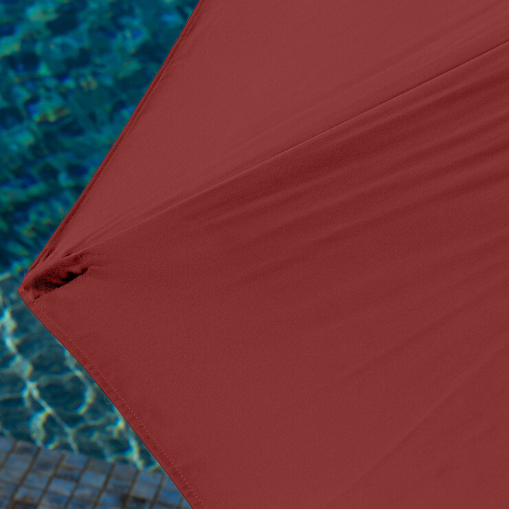 SunVilla, Sombrilla Redonda de 3m, Roja