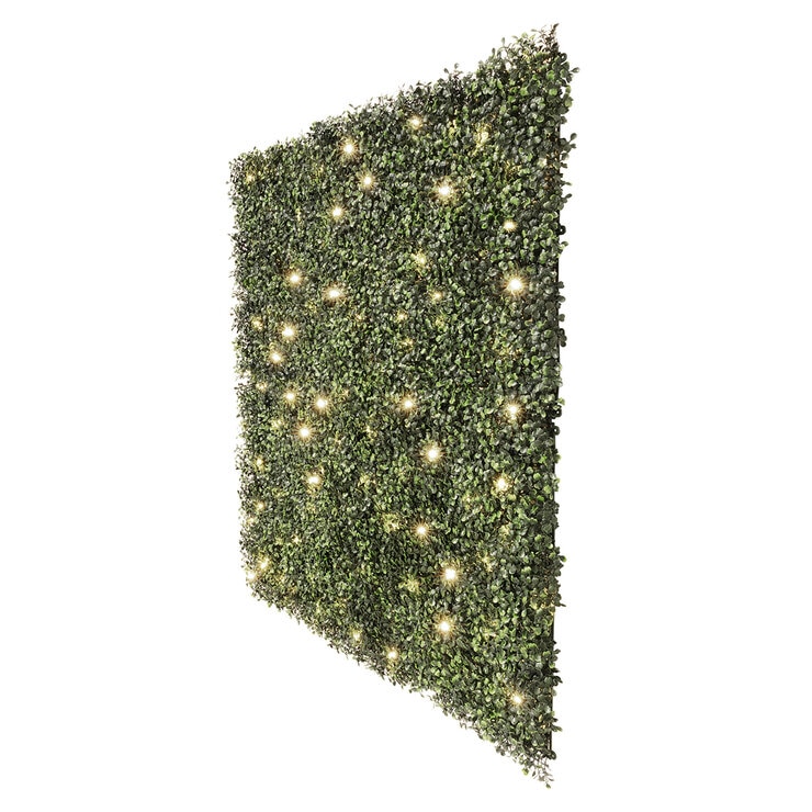 Golden Select, Panel de Follaje Artificial de 1m² con Luces Cálidas Intercontectables