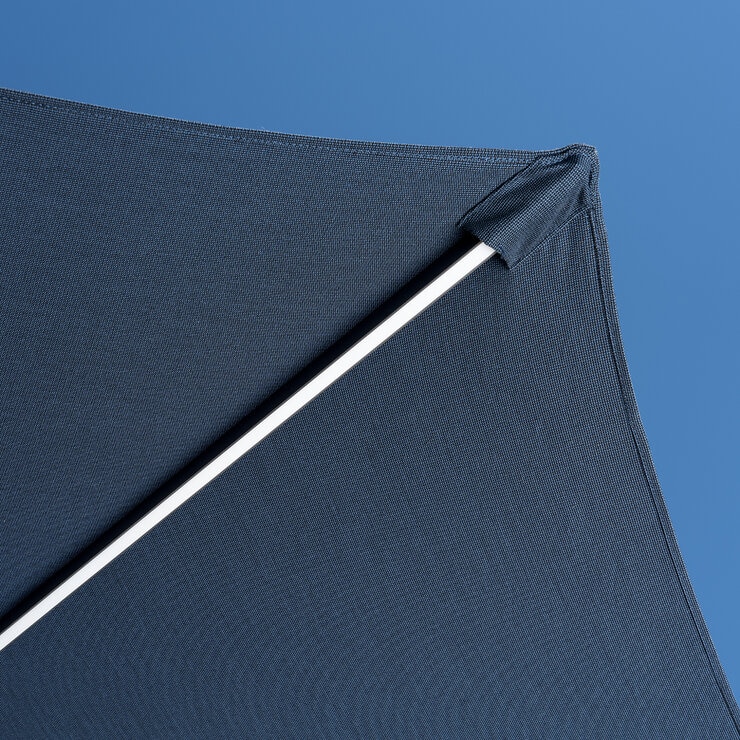 SunVilla, Sombrilla Redonda de 3m con Luz Solar LED, Color Azul