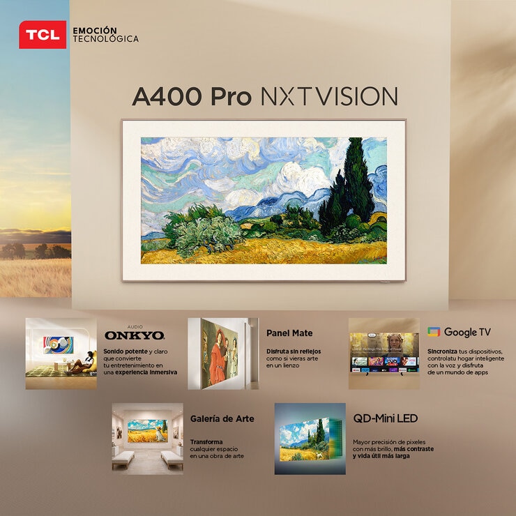 TCL Pantalla 65" QLED 4K NXTVISION Pro Google TV TCL Pantalla 65" QLED 4K NXTVISION Pro Google TV