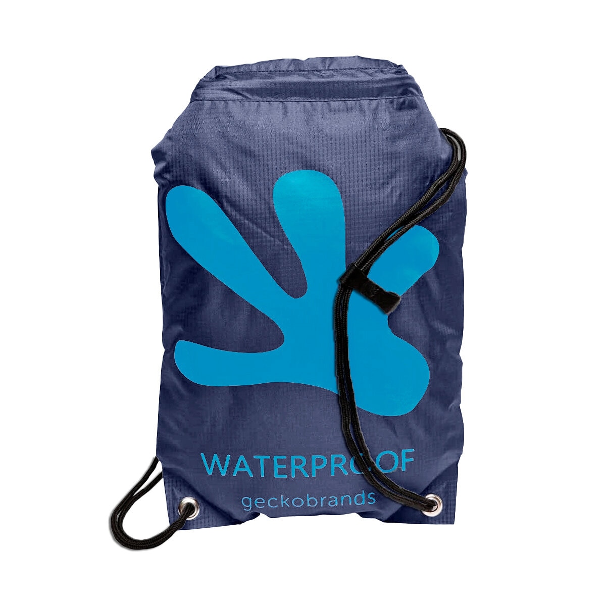 GeckoBrands, Mochila Impermeable con Cordones de Uso Rudo, Color Azul