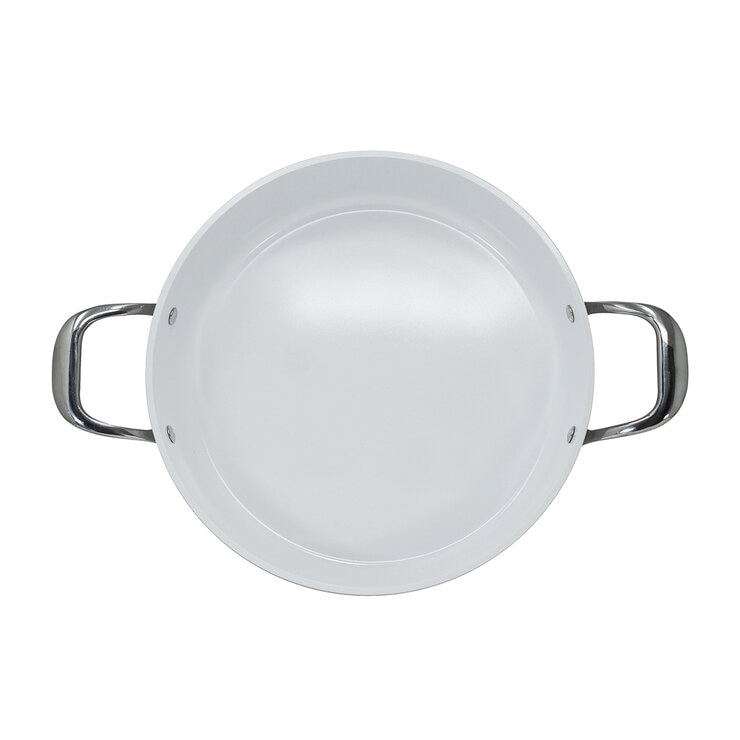 Westinghouse, Arrocera 28 cm de Cerámica Blanca, Acero Inoxidable