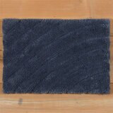 Riviera Home Tapete Para Baño con Diseño de Ondas 60 cm x 91 cm  Smoke Blue