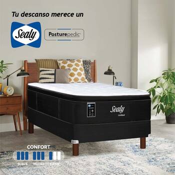 Sealy, Limited, colchón y box, Individual