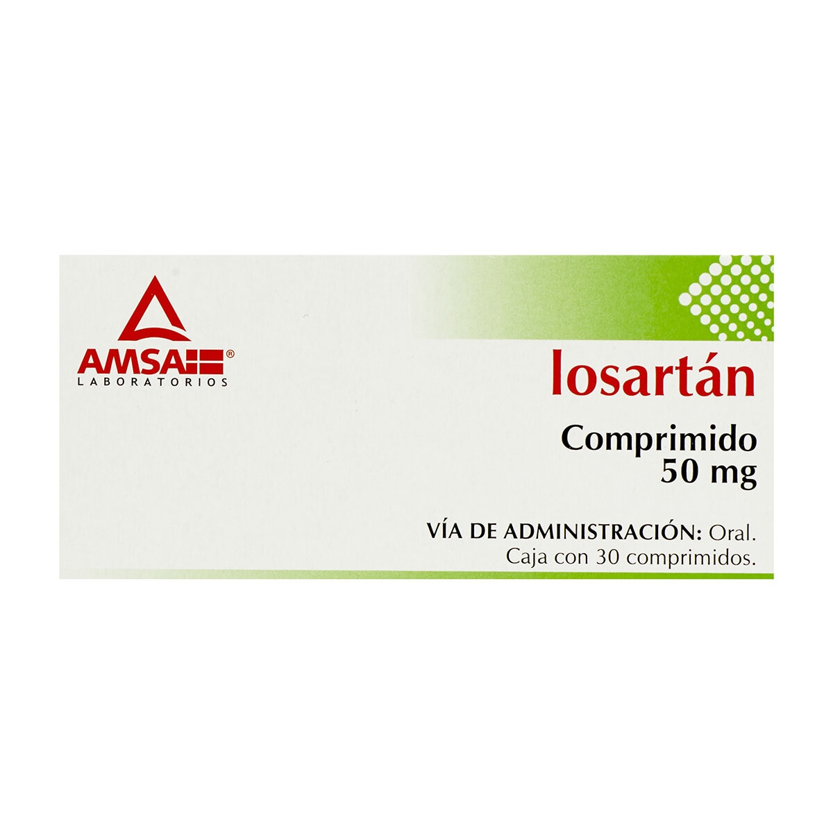 Losartán 50 mg 30 Tabletas