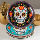 Sango, Juego de Platos de Cerámica de Día de Muertos, 6 piezas