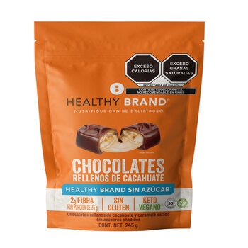 Healthy Brand Chocolates Keto 10 pzas de 24.5 g