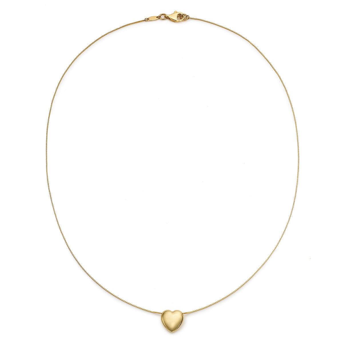 Dije de Corazon Inflado, Oro Amarillo 14K
