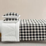 Casual Living, Juego de Edredón King de 3 piezas, Buffalo Check-Black