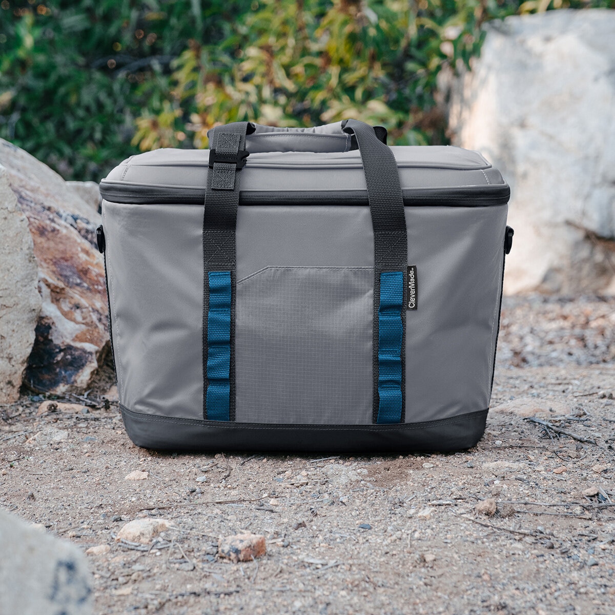 CleverMade Pacifica Hielera Plegable para 50 Latas Gris