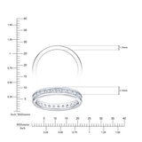 Anillo de Eternidad, 1.00ctw Diamantes, Oro Blanco de 14K Anillo de Eternidad, 1.00ctw Diamantes, Oro Blanco de 14K