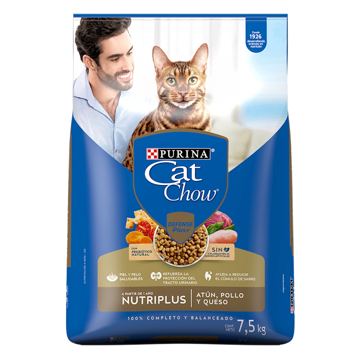 Alimento para Gato Atún, Pollo y Queso, Cat Chow 7.5kg Costco México