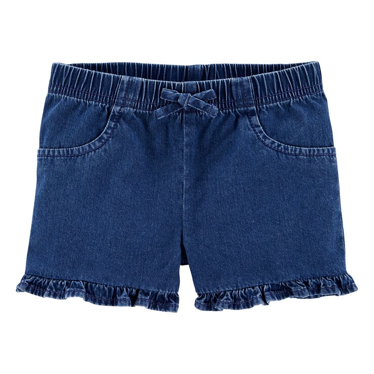 Carter's, Short para Niña, Azul mezclilla, 7 Costco México