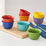 Platos Hondos 8 Piezas Varios Colores Multicolor