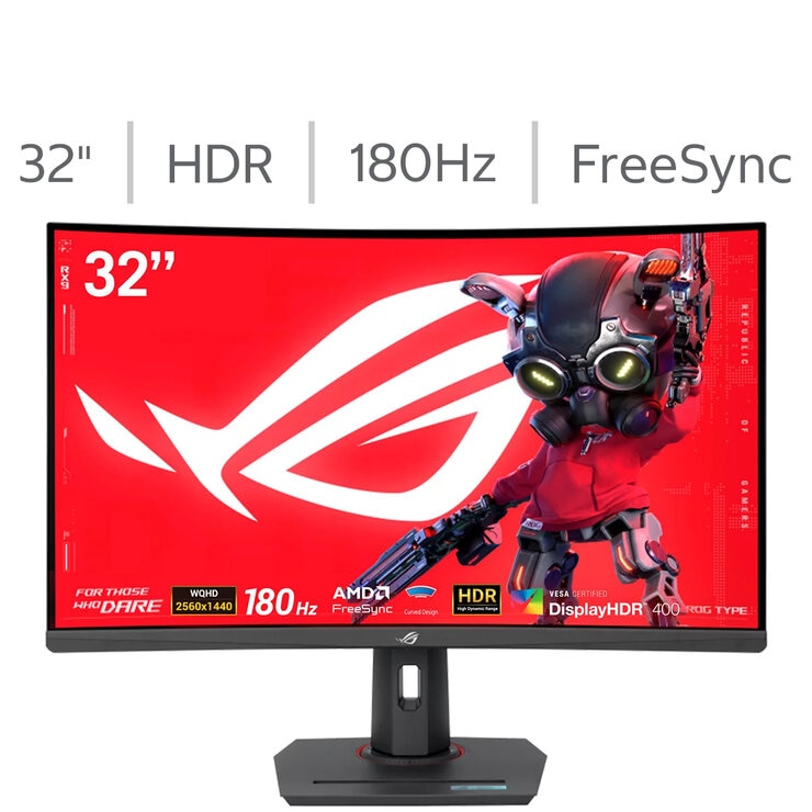 ASUS ROG Strix Monitor Gaming Curvo 32" Quad HD 180Hz