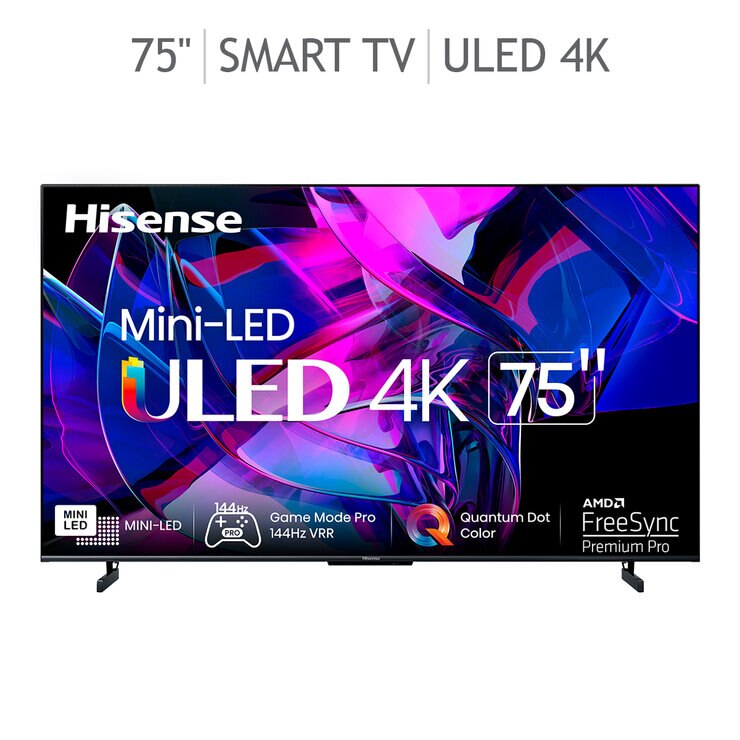 Hisense Pantalla 75" Mini-LED 4K UHD Smart TV