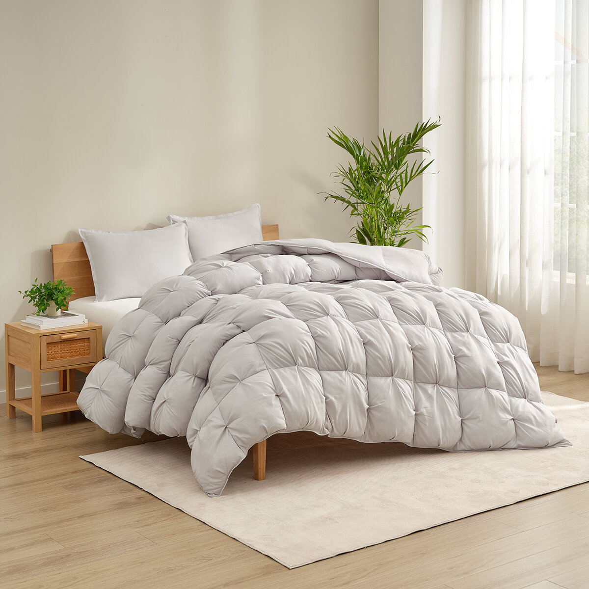 Casual Living, Edredón King de 3 pzs, Gris