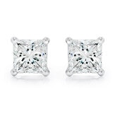 Aretes de Diamantes 0.50ctw, Oro Blanco 14K