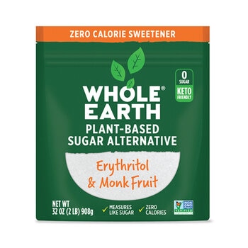 Whole Earth Endulzante de Eritritol y Fruta del Monje 908 g