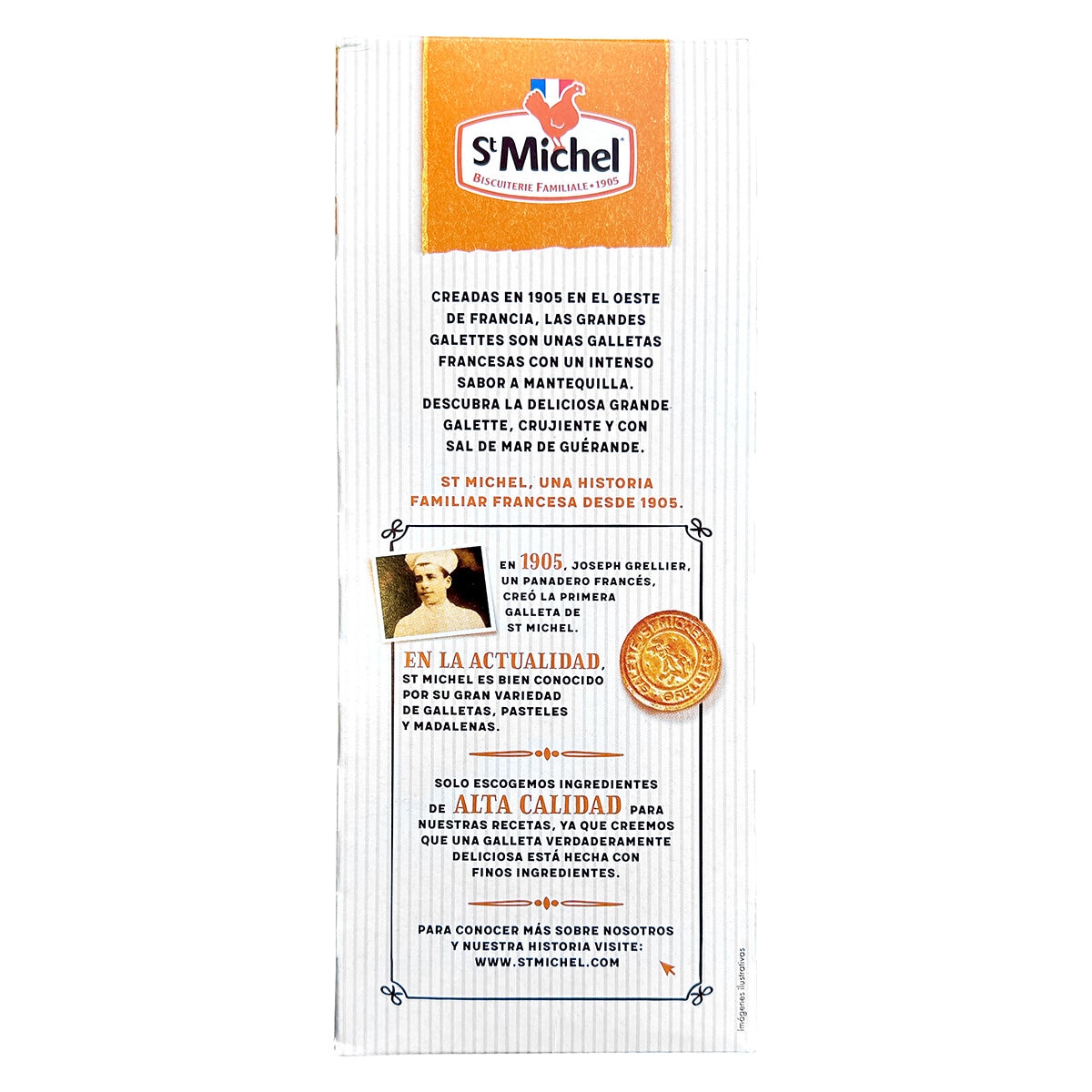 St Michel Galletas de Mantequilla con Sal de Mar 18 pzas de 50 g