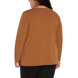 Three Dots Blusa para Dama Naranja Extra Grande