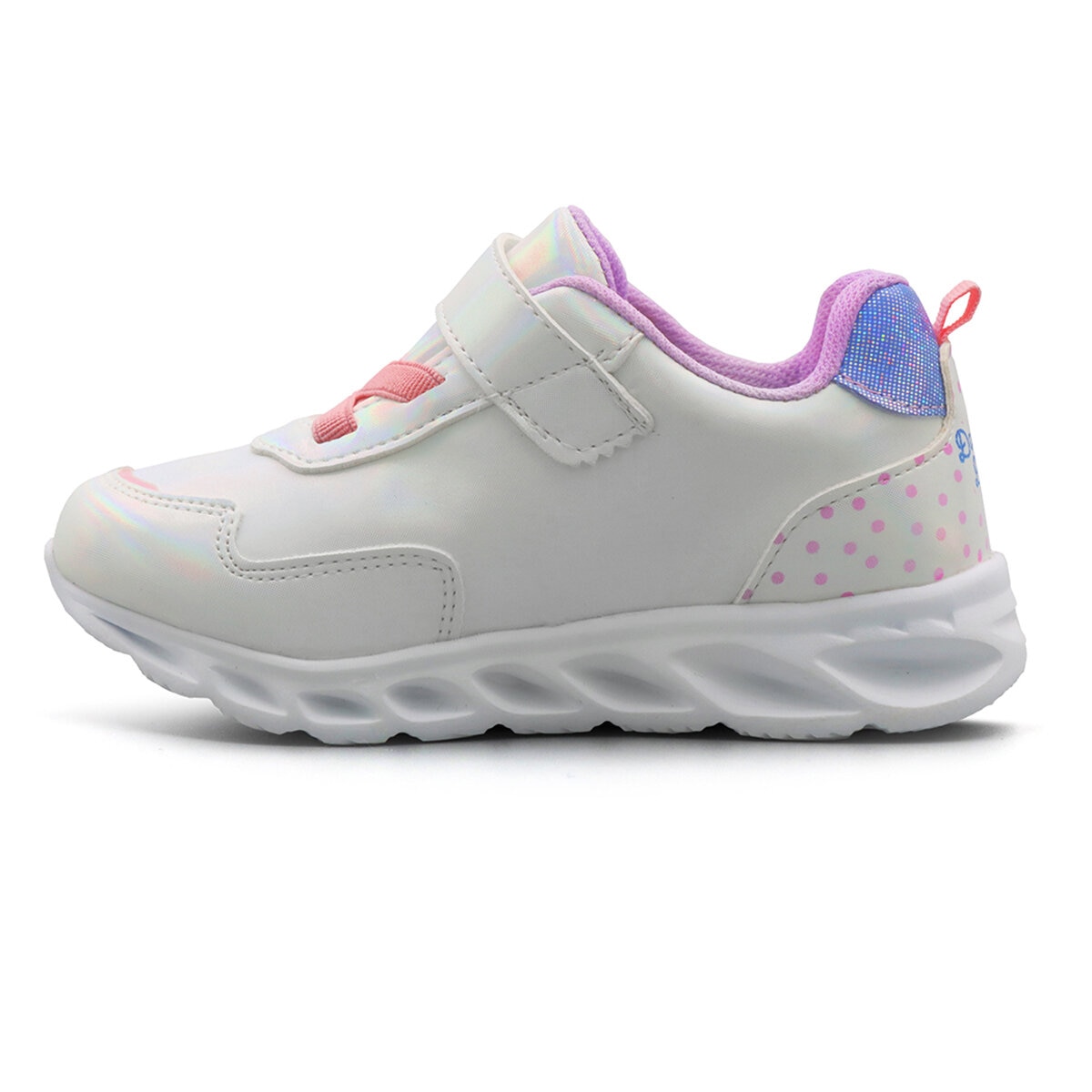 Disney Minnie & Daisy, Tenis Color Blanco con Luces, para Niña Varias Tallas