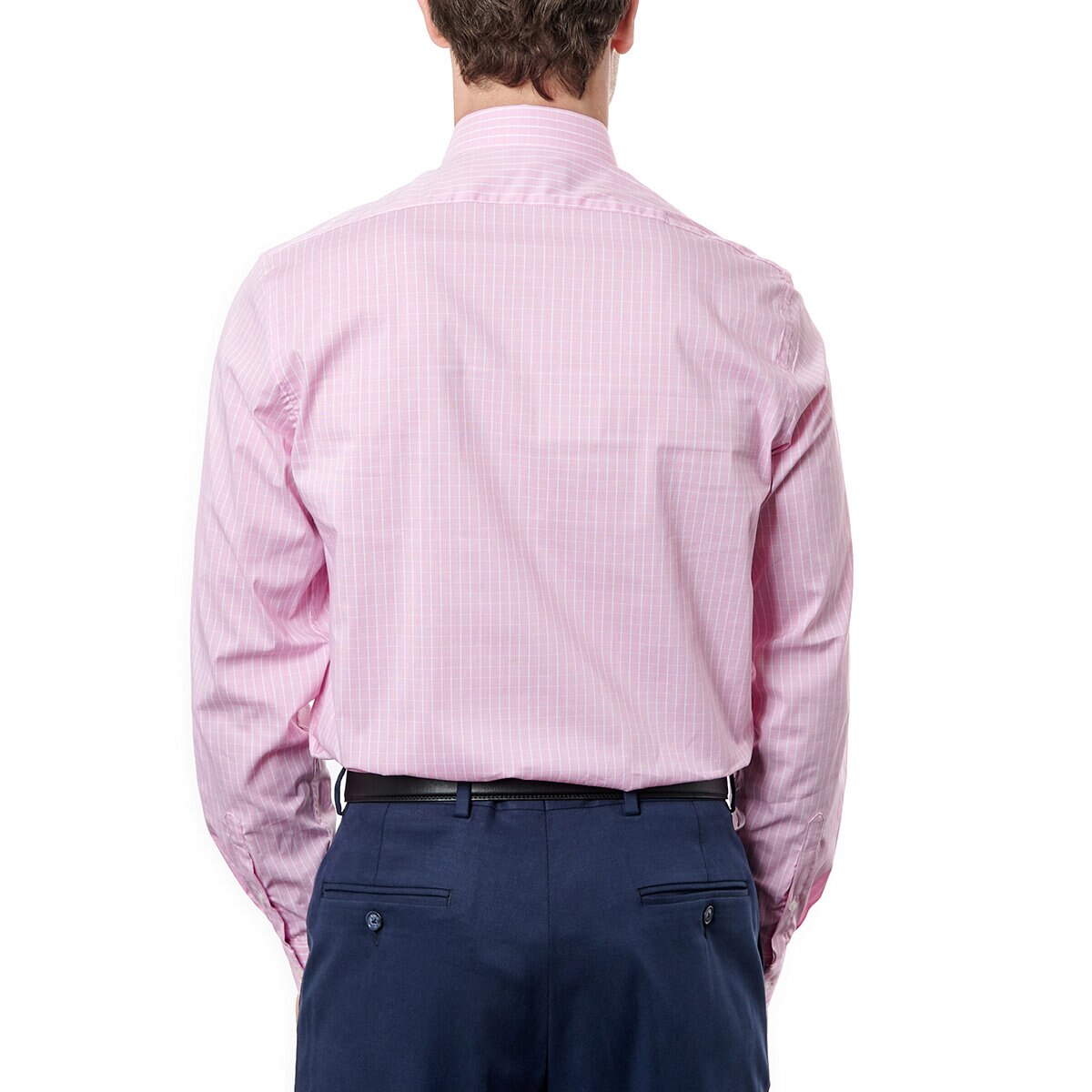 DKNY Camisa para Caballero Rosa Cuello 15.5 Manga 34/35