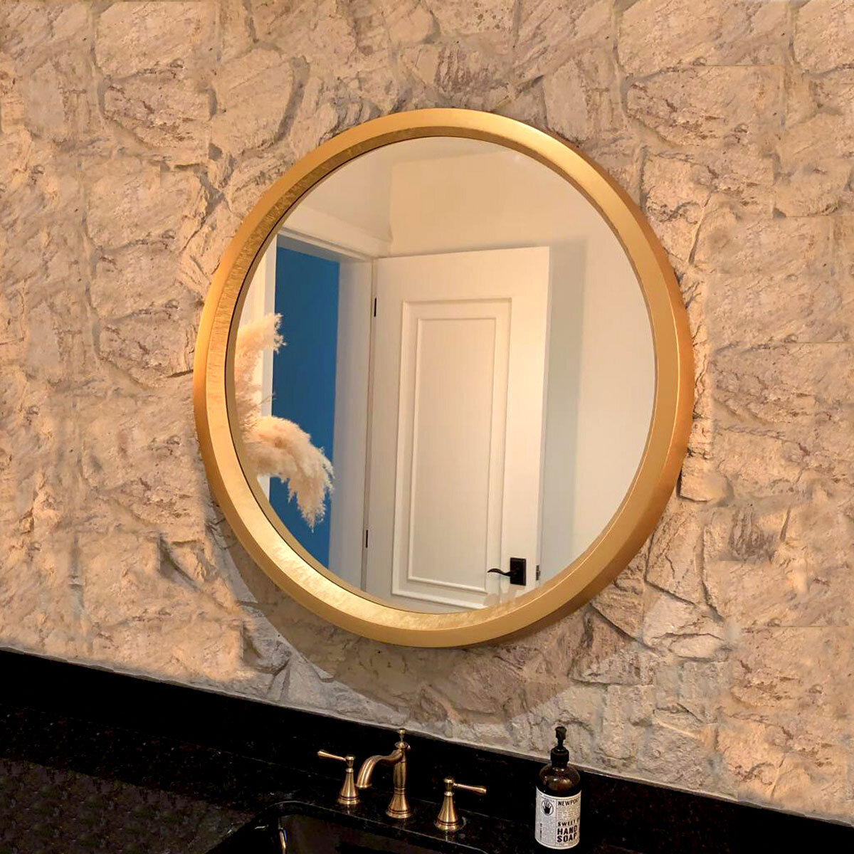 Espejo ARIES oro 80 cm x 170 cm ovalado ⋆ La Casa de la Lámpara