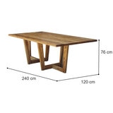 Skanor Muebles, Atriani, Juego de Comedor de 9 Piezas