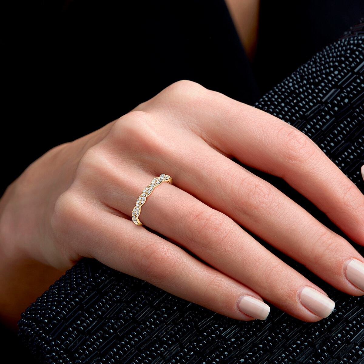 Anillo de Diamantes 0.20ctw, Oro Amarillo 14K