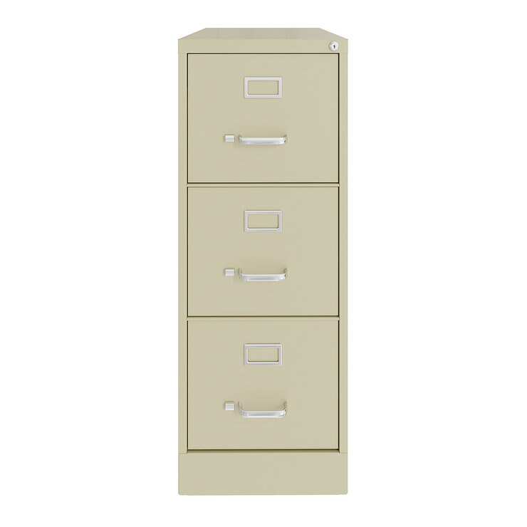 Hirsh Archivero Con 3 Gavetas Tamaño Carta Color Almendra