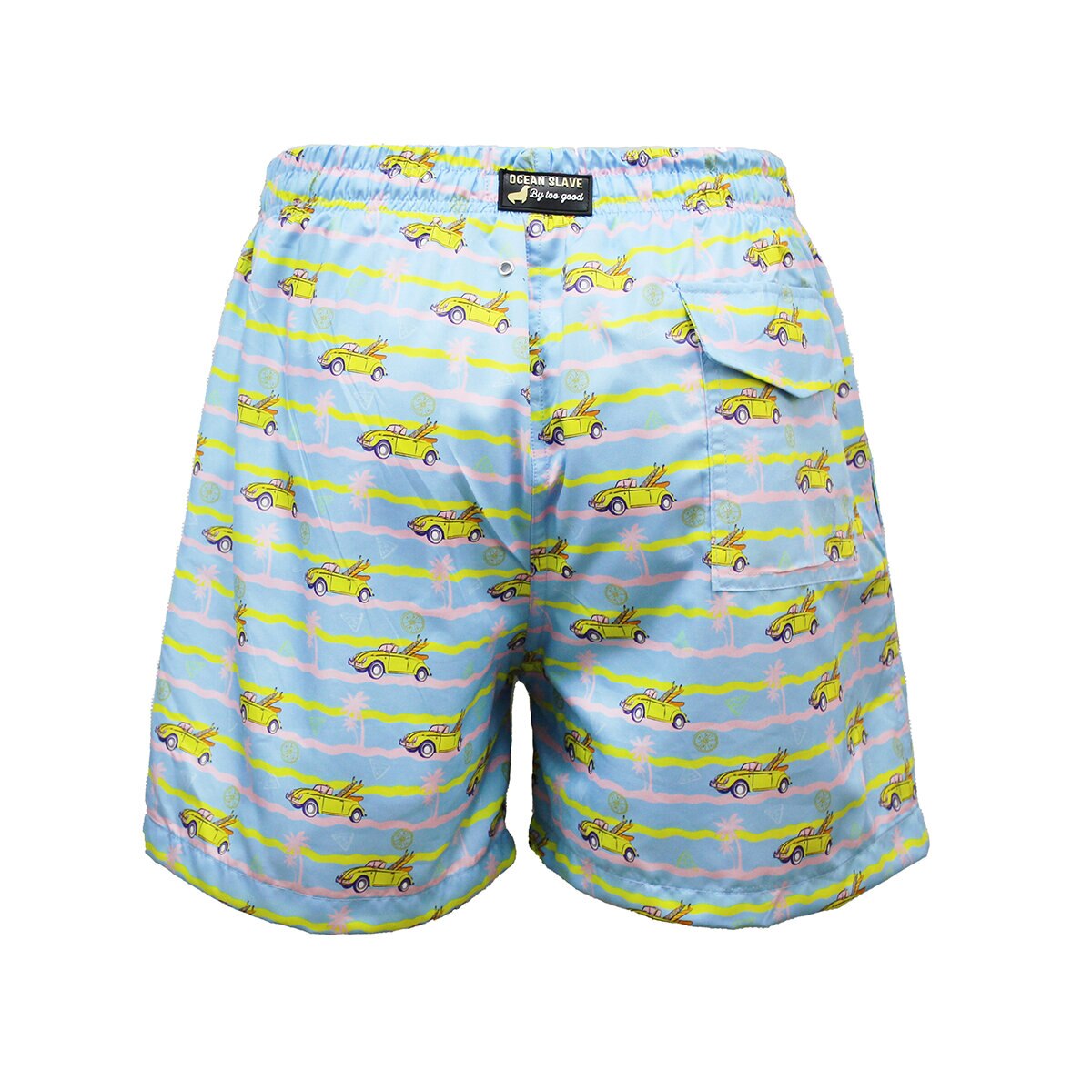 Ocean Slave, Traje de Baño Modelo Bochito Amarillo, para Caballero en Varias Tallas