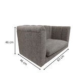 Maypet, Sofa para Mascota, Color Gris, Capacidad hasta 20 Kg