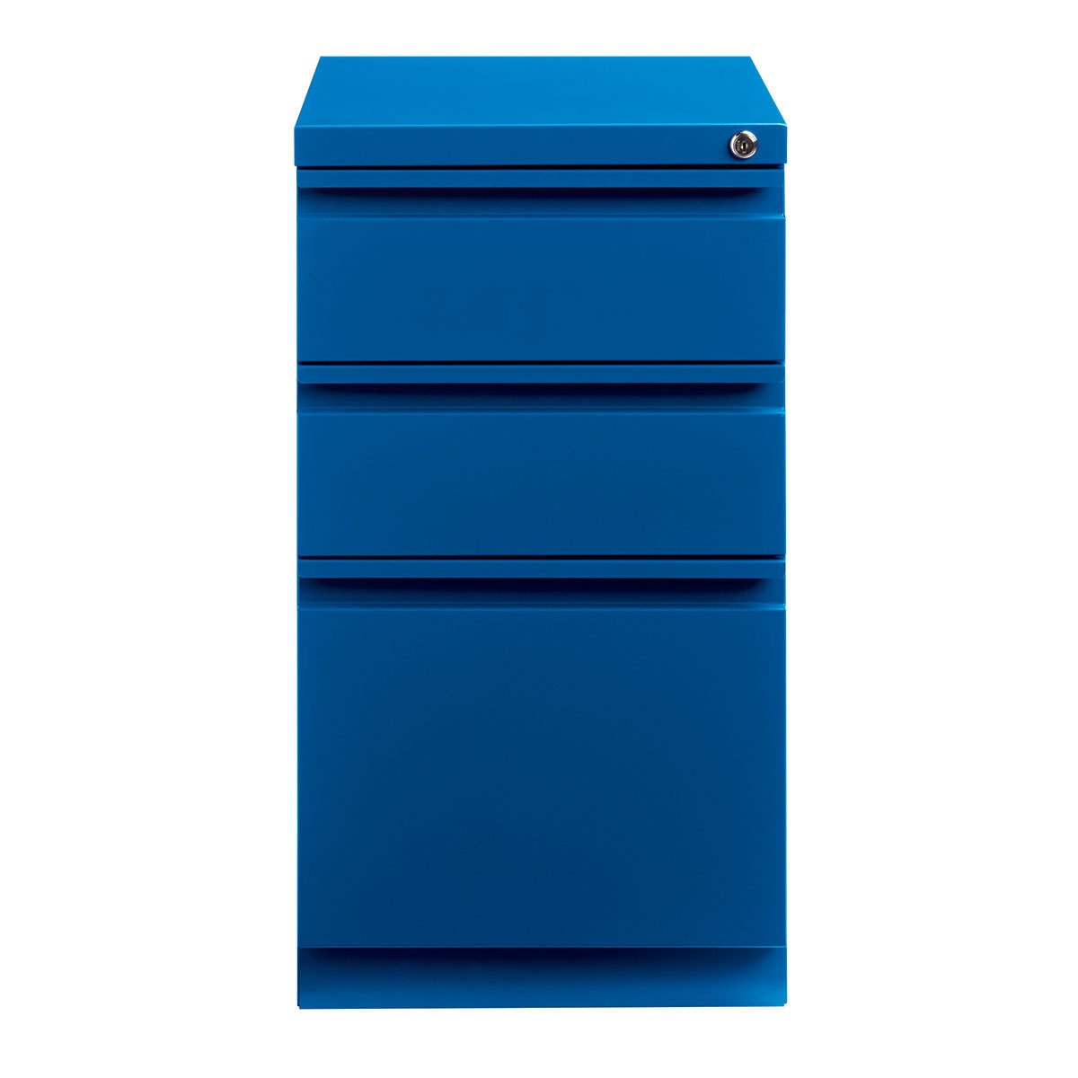 Hirsh archivero metálico dos cajones lapiceros y cajón archivero tamaño carta color azul