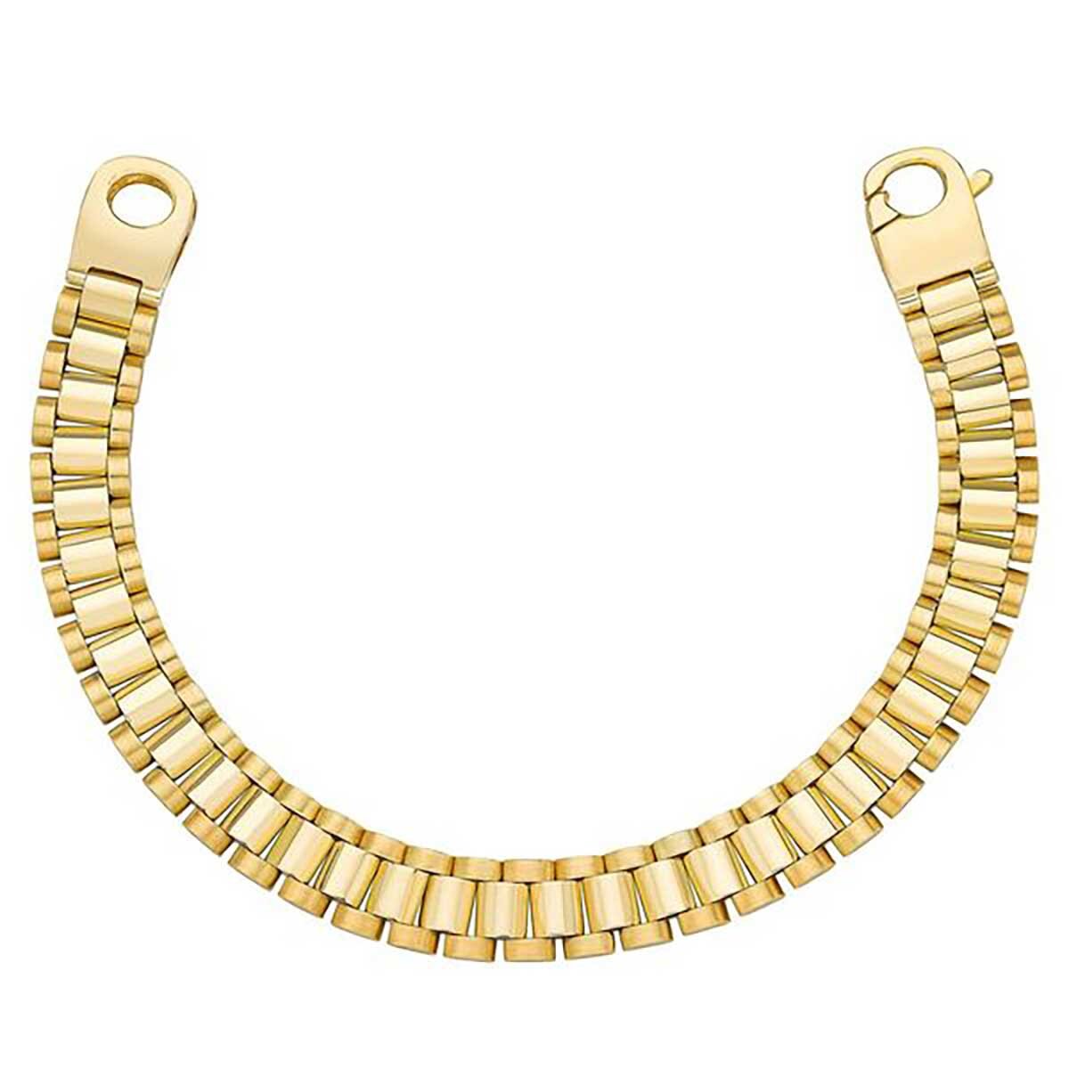 Pulsera de Eslabones, Oro Italiano de 14K
