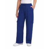 Chalc Industry Pantalones de Lino para Dama azul grande